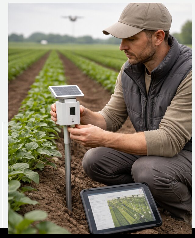 IoT мониторинг сельскохозяйственных полей и контроля в Новодвинске